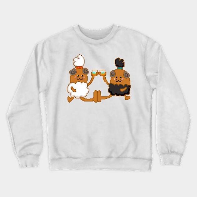 Haggis having a good time Crewneck Sweatshirt by TheAlbinoSnowman